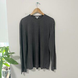 Standard James Perse Men's Gray Long Sleeve Top Size Large
